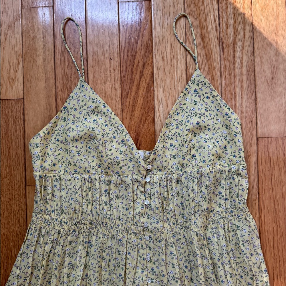 Doen Yellow Floral Midi Dress - Picture 5 of 7
